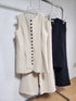 Mo.Studio Round Neck Long Waist Coat and Trousers
